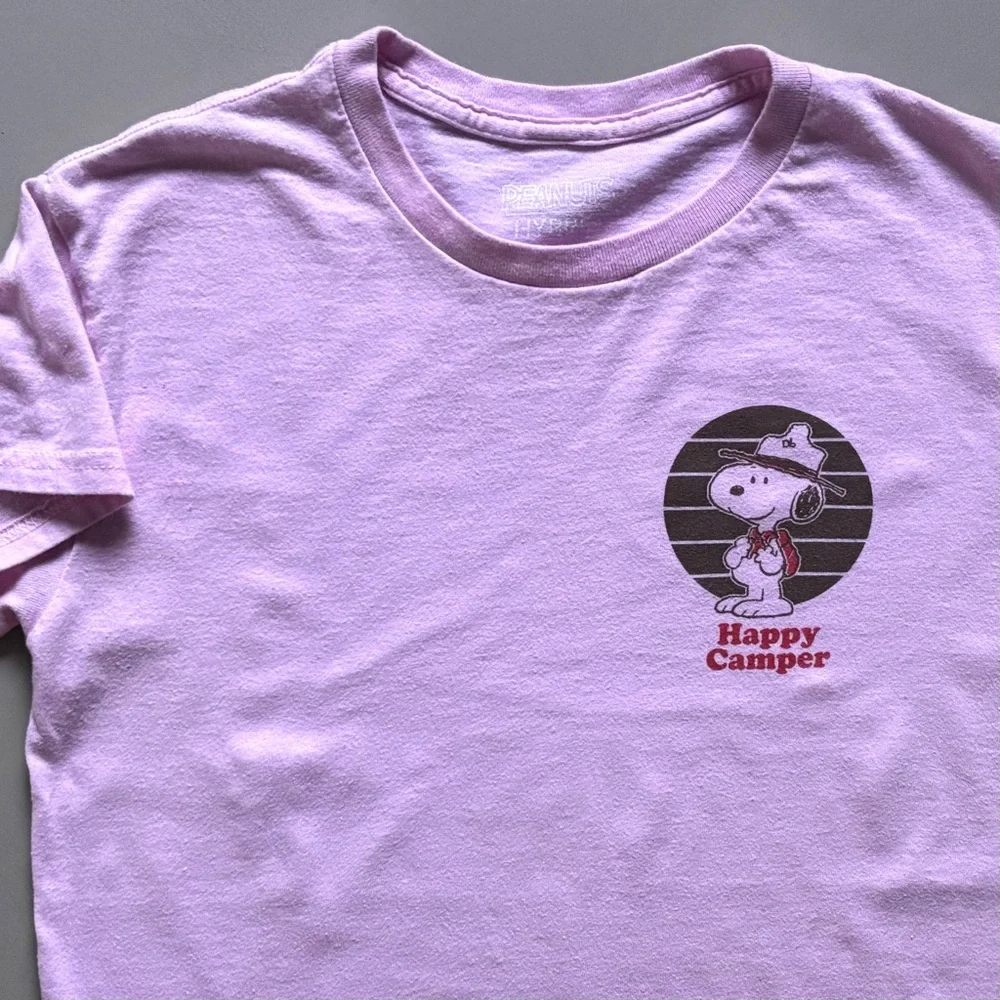 PEANUTS Hybrid Snoopy Graphic Print Backpacking The Great Outdoors Tee Shirt - Picture 4 of 7